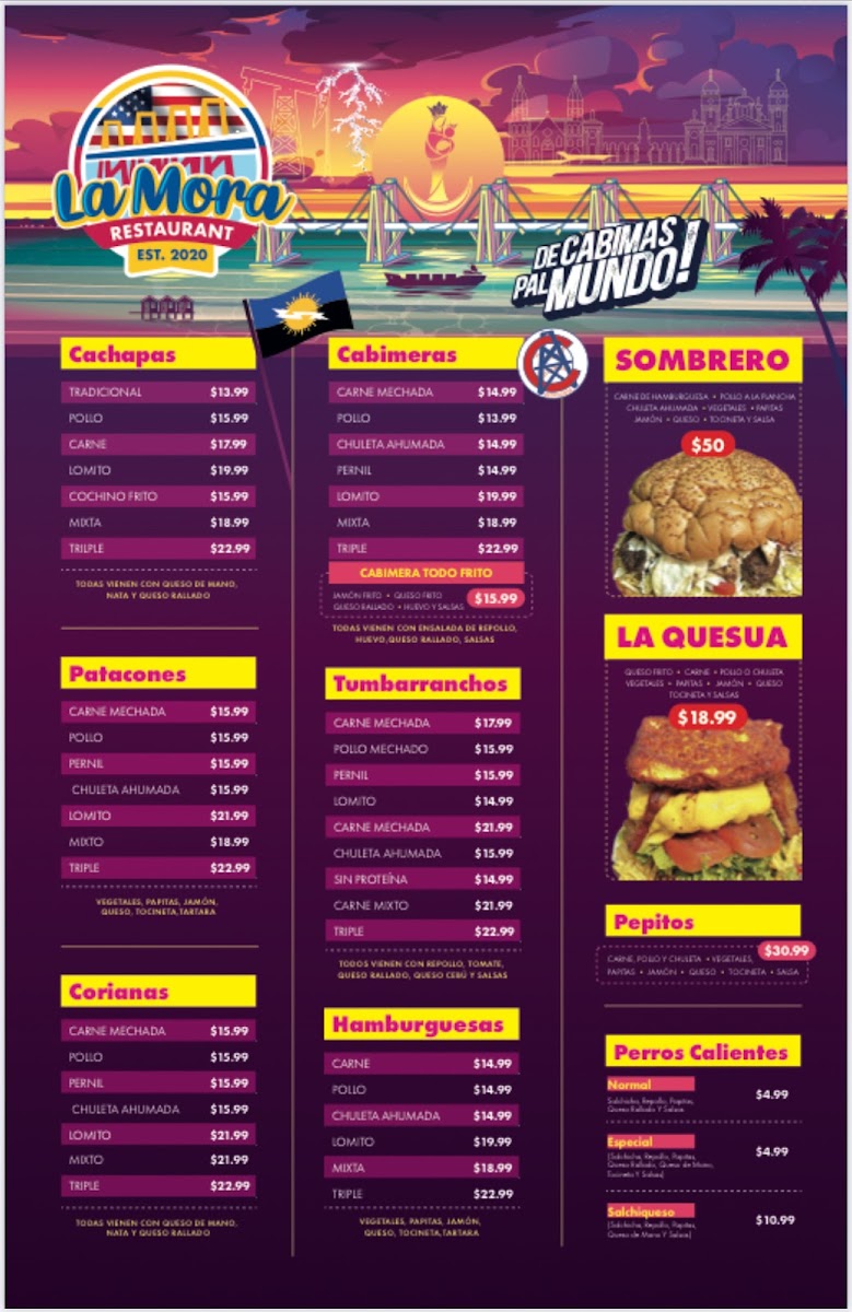 La Mora Restaurant Menu - Image 2