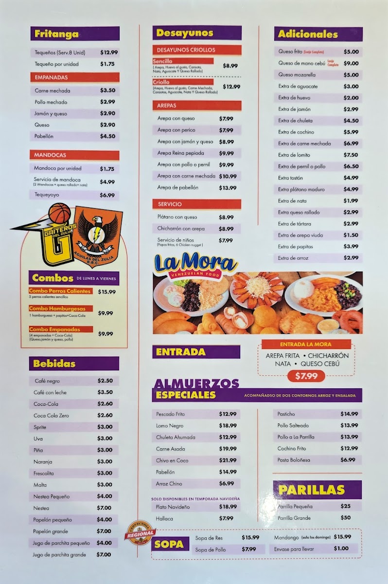 La Mora Restaurant Menu - Image 3